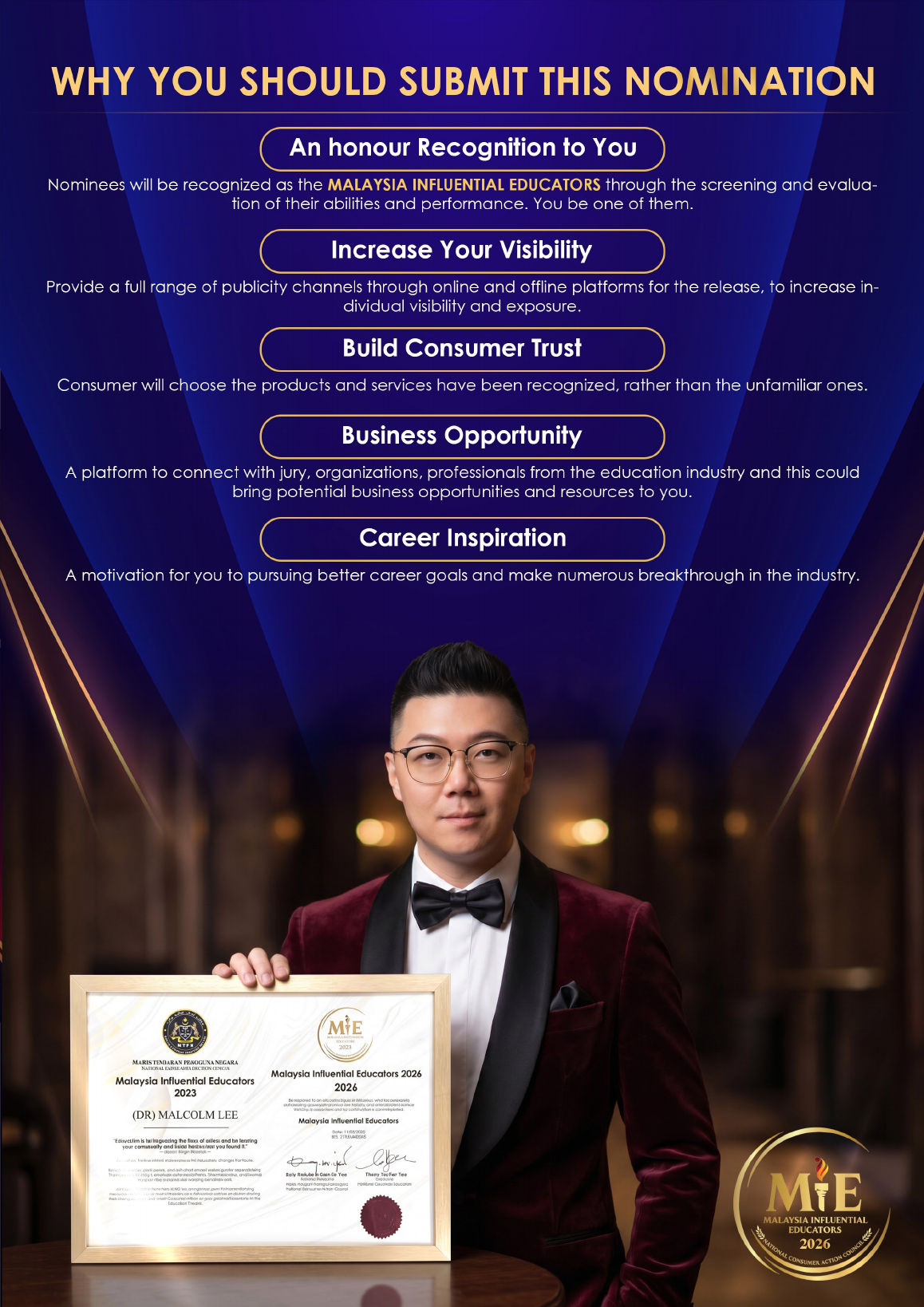 MIE recognition certificate